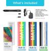 image3Doodler Flow 3D Printing Pen for Teens Adults ampamp Creators  Black  with Free Refill Filaments  Stencil Book  Getting Started Guide3D Pen Set