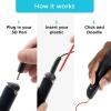 image3Doodler Flow 3D Printing Pen for Teens Adults ampamp Creators  Black  with Free Refill Filaments  Stencil Book  Getting Started Guide3D Pen Set