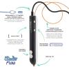 image3Doodler Flow 3D Printing Pen for Teens Adults ampamp Creators  Black  with Free Refill Filaments  Stencil Book  Getting Started GuideFLOW