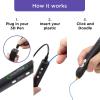 image3Doodler Flow 3D Printing Pen for Teens Adults ampamp Creators  Black  with Free Refill Filaments  Stencil Book  Getting Started GuideFLOW